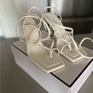 Guess, white strappy Dress sandals